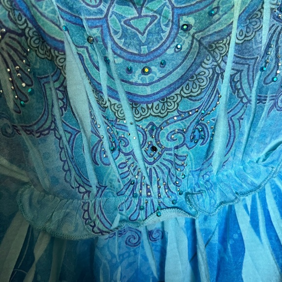 BLEU patterned top - Picture 2 of 4